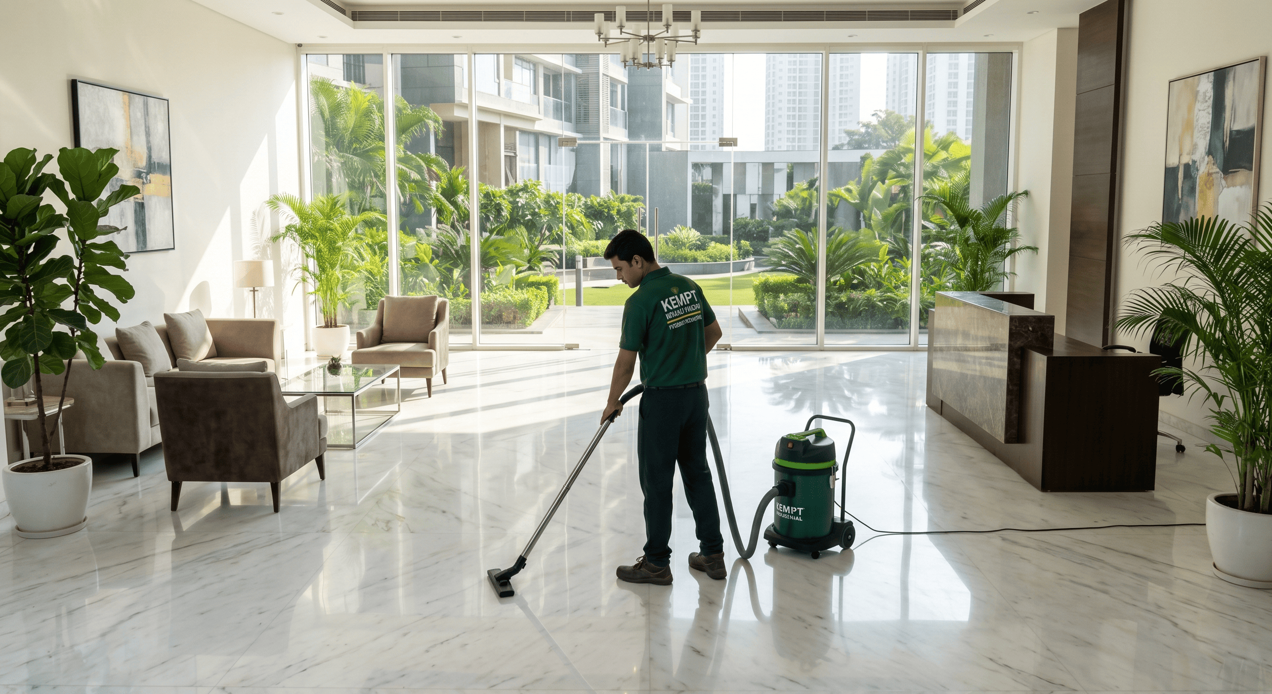 Kempt India Ecosolutions - Weekly Vacuuming & Floor Washing Image 1