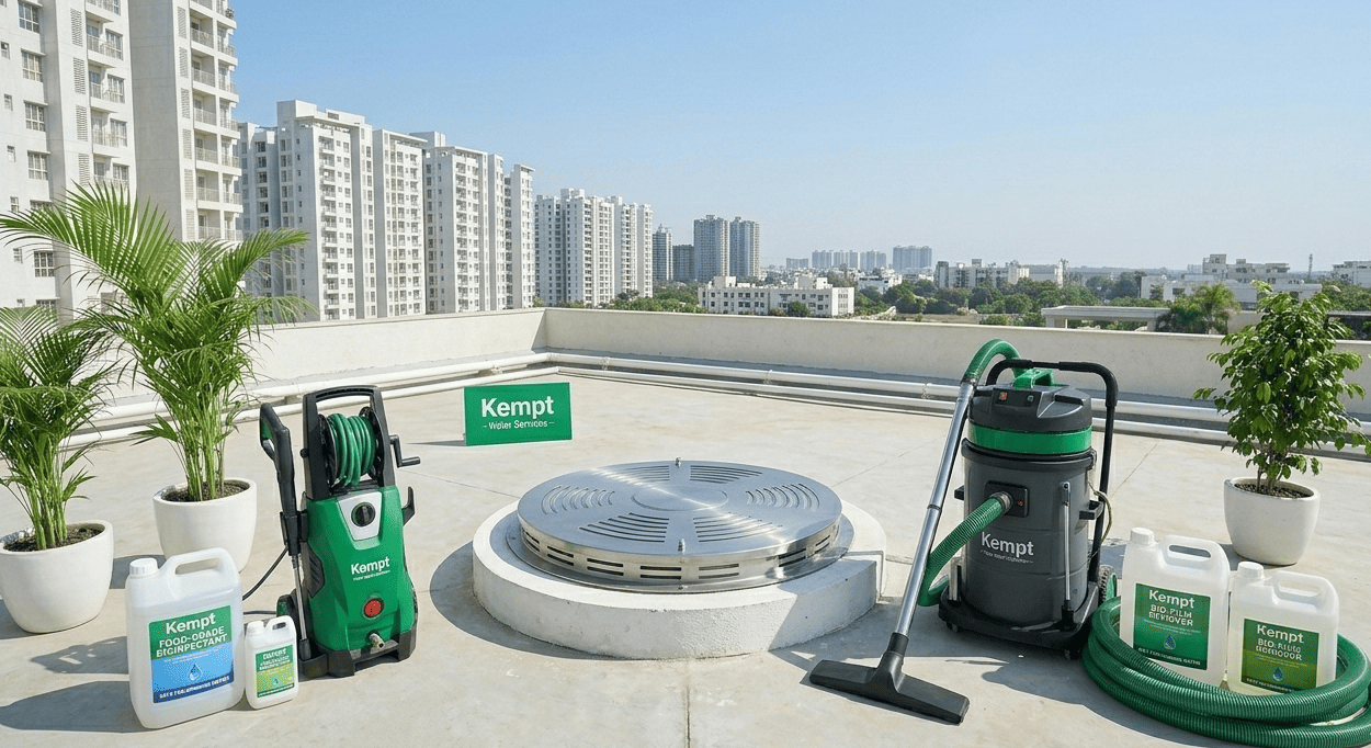 Kempt India Ecosolutions - Overhead Water Tank Cleaning Image 2